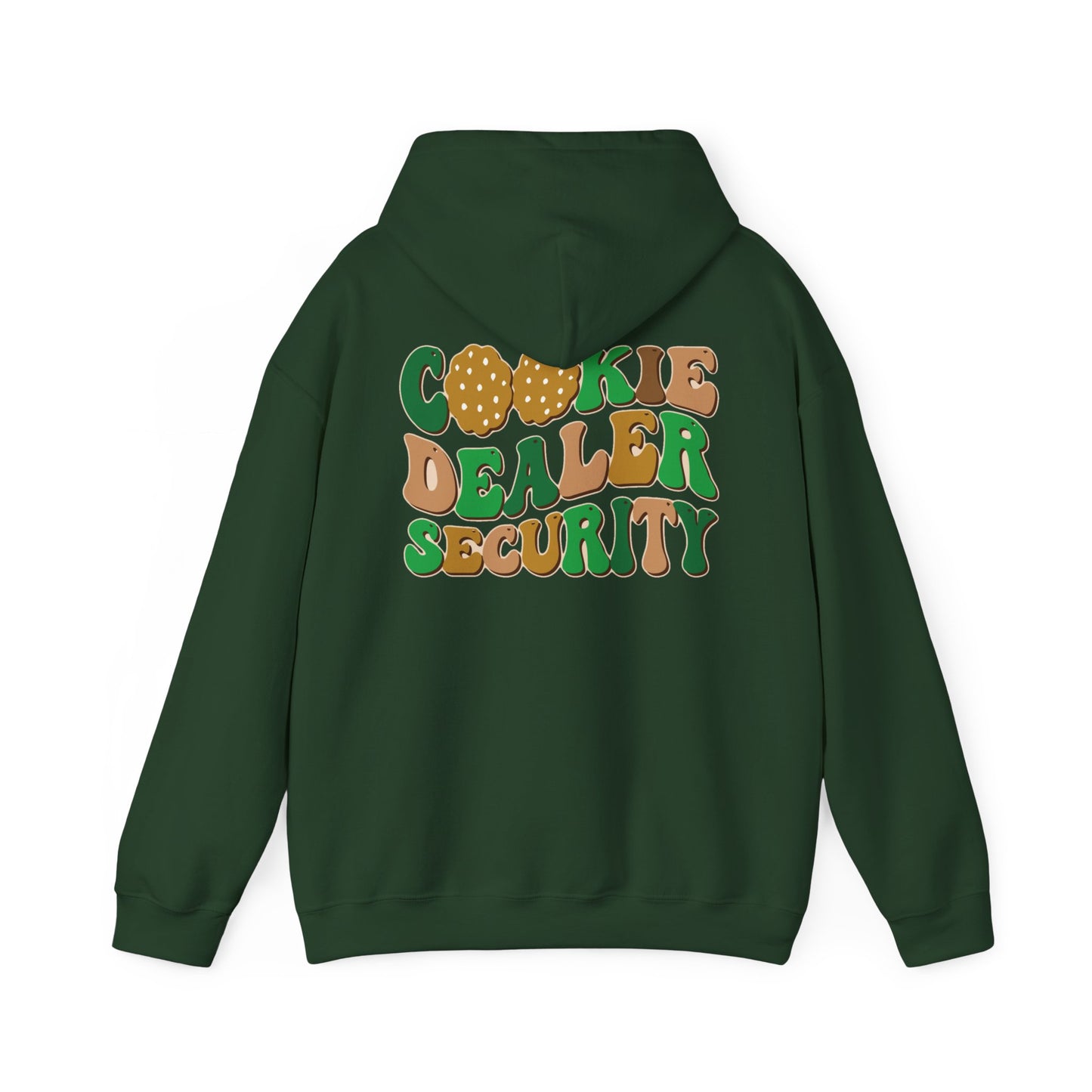 FRONT & BACK DESIGNS ! Girl Scout Mom - Cookie Dealer Security - Hooded Sweatshirt