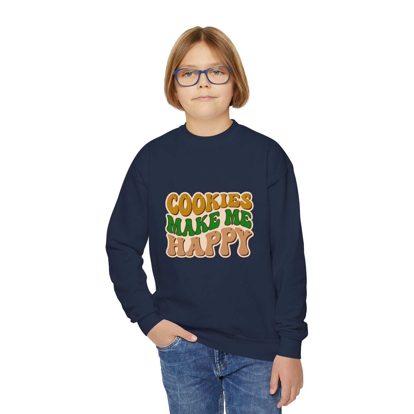 Cookies Make Me Happy #2 - Youth Crewneck Sweatshirt