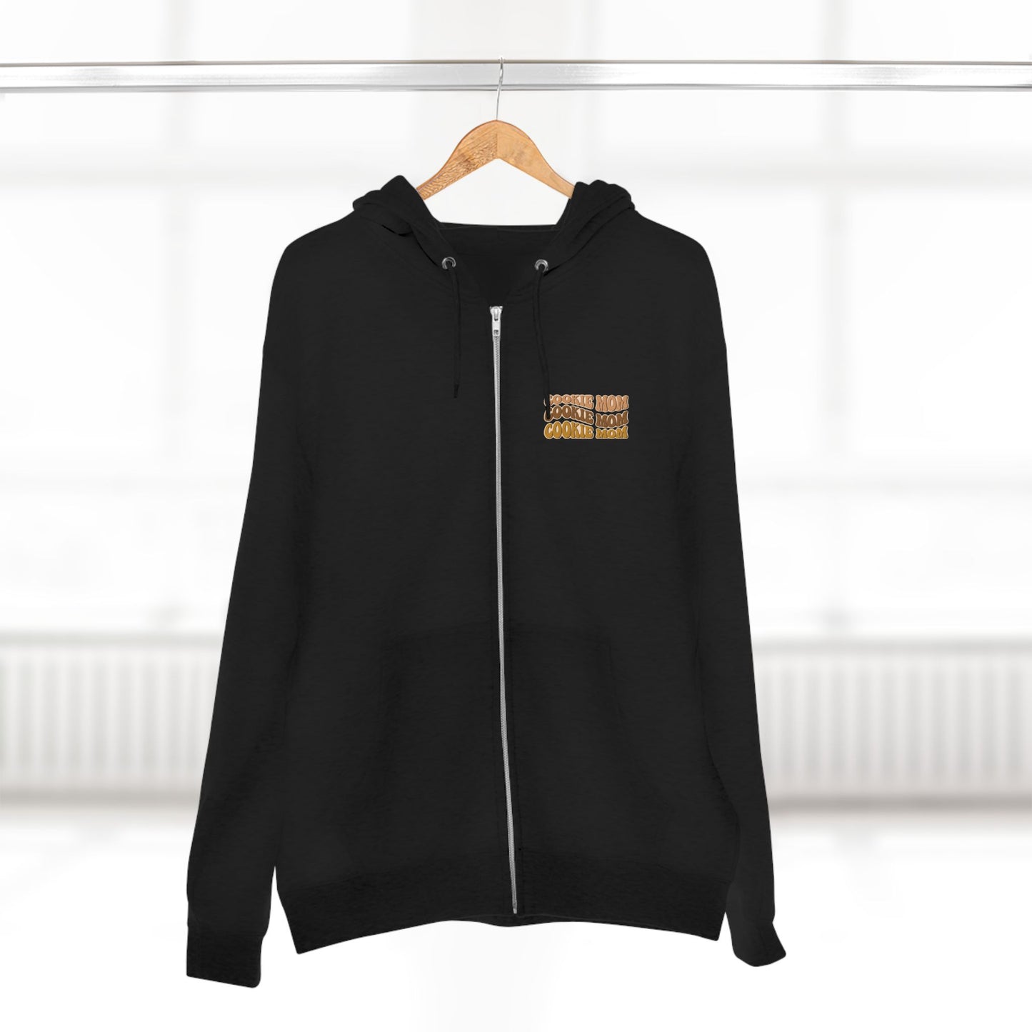 FRONT & BACK DESIGN ! Cookie Squad - Cookie Mom - Adult Unisex Zip Hoodie