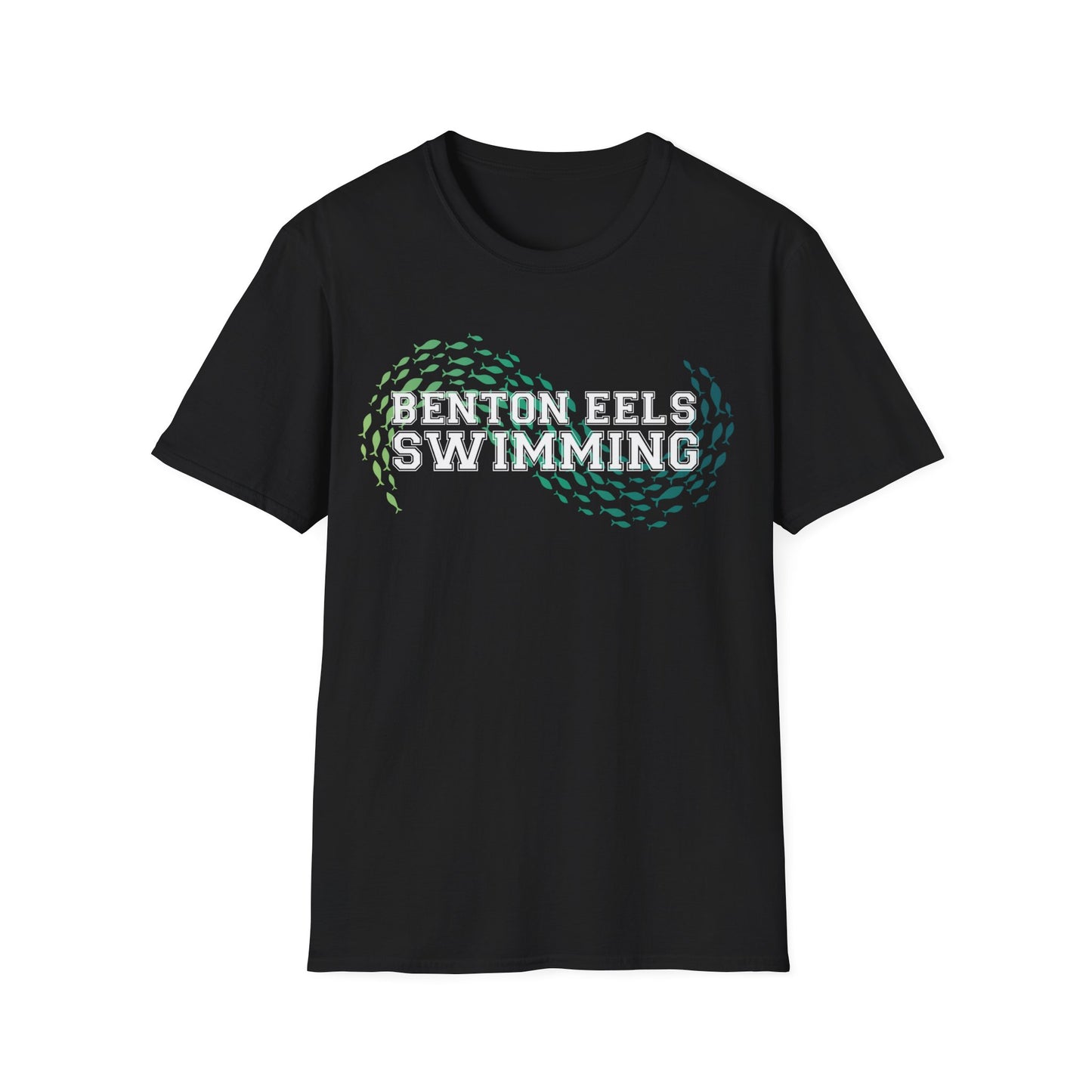 BENTON EELS ADULT T-SHIRT - COACH FISH WAVE LOGO