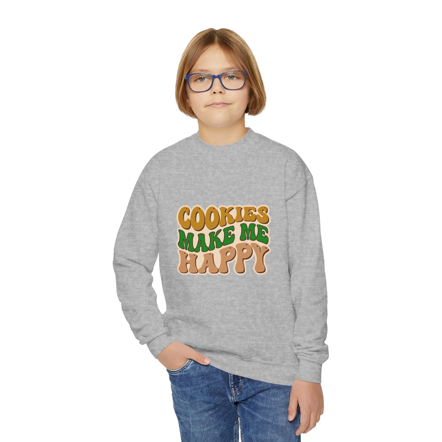 Cookies Make Me Happy #2 - Youth Crewneck Sweatshirt
