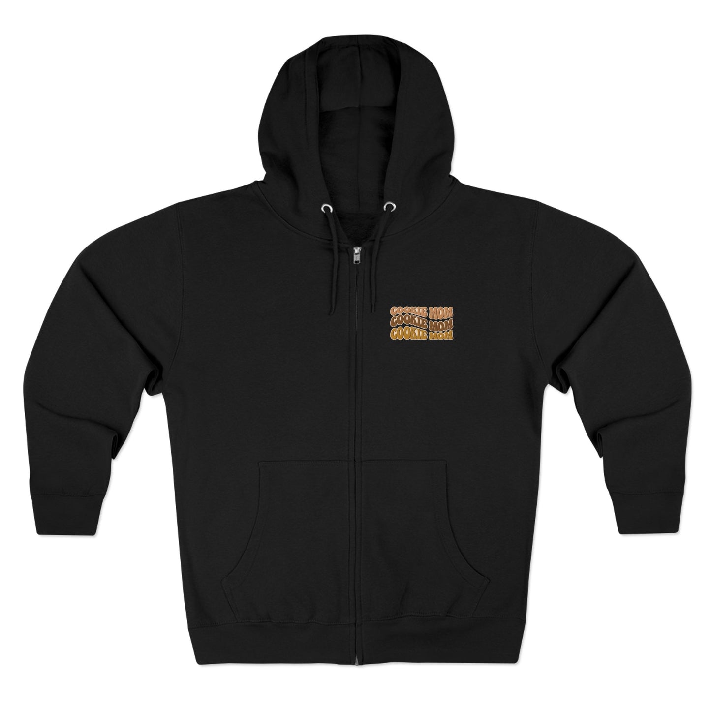 FRONT & BACK DESIGN ! Cookie Squad - Cookie Mom - Adult Unisex Zip Hoodie