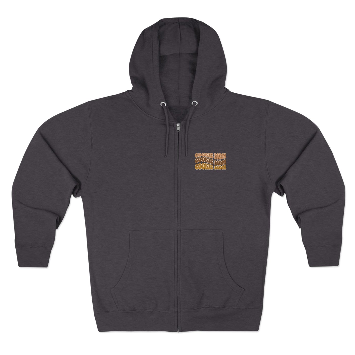 FRONT & BACK DESIGN ! Cookie Squad - Cookie Mom - Adult Unisex Zip Hoodie