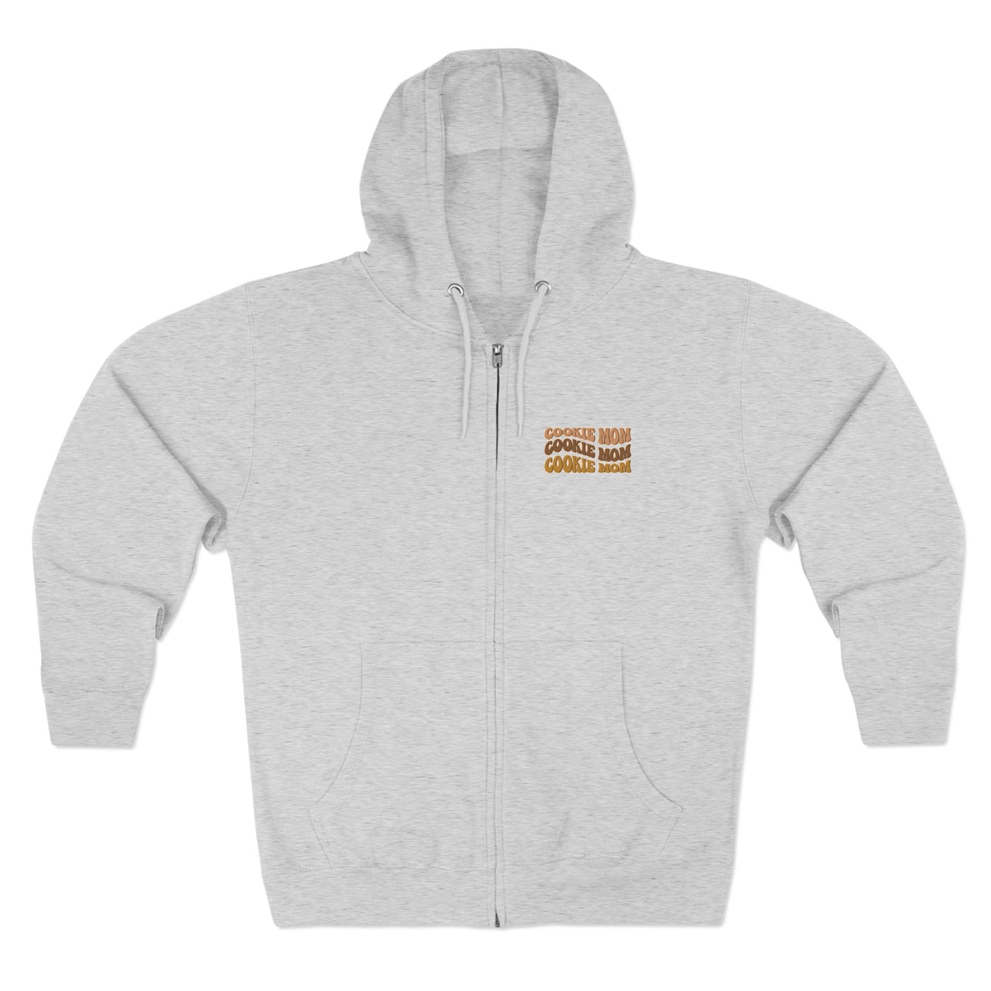 FRONT & BACK DESIGN ! Cookie Squad - Cookie Mom - Adult Unisex Zip Hoodie