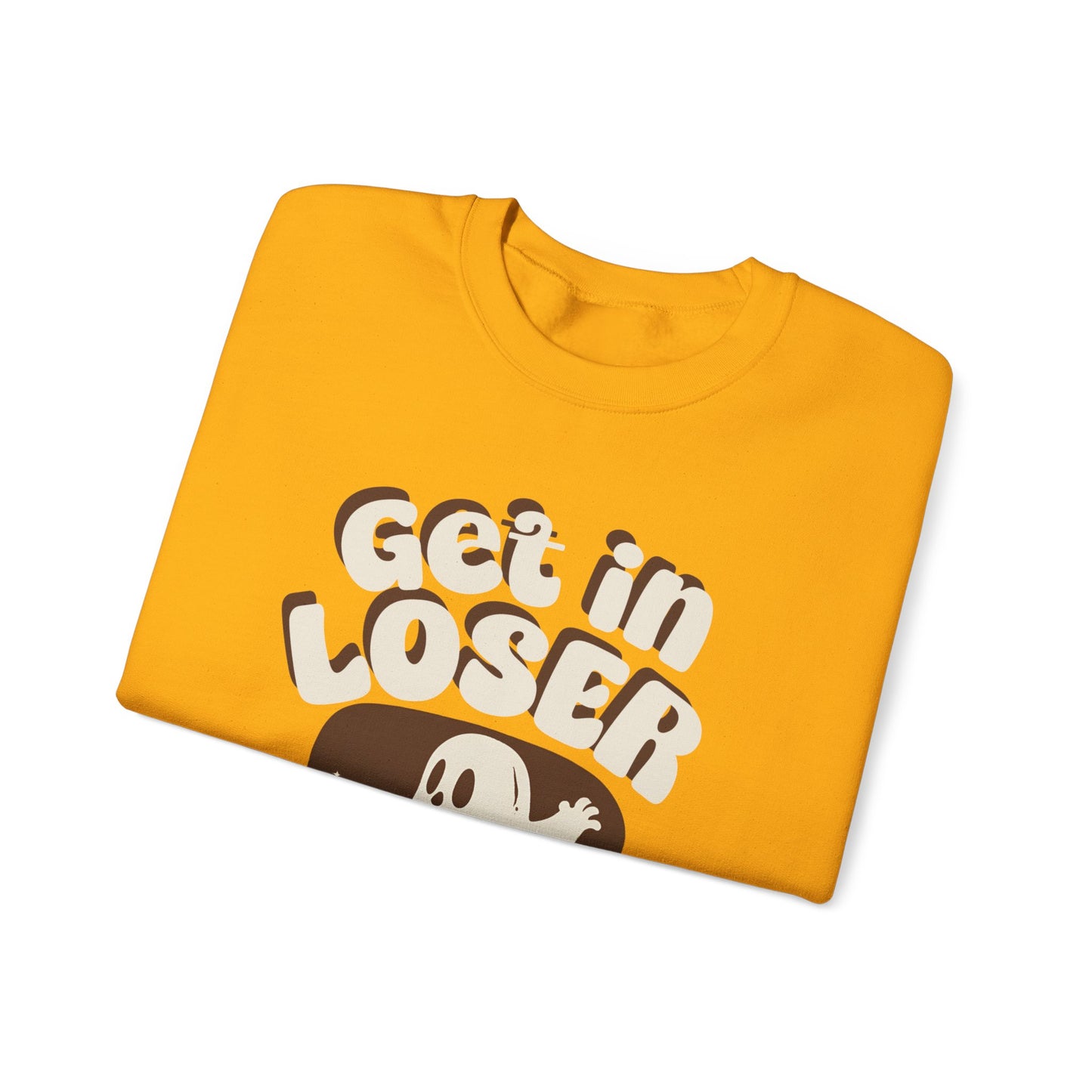 Get in Loser We're Ghostin' People - Adult Unisex Heavy Blend™ Crewneck Sweatshirt