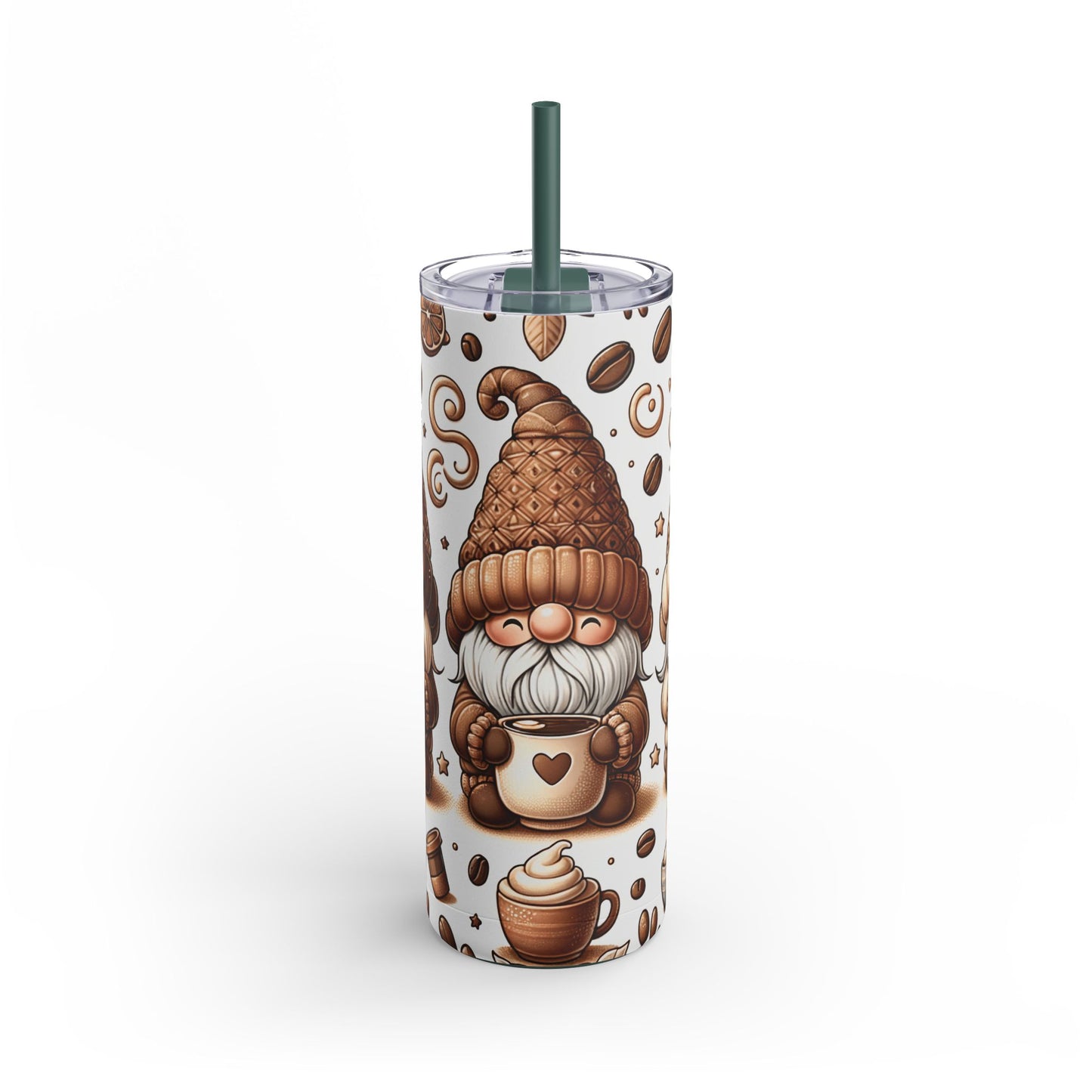 Gmone Coffee Christmas - Maars Maker Skinny Matte Tumbler, 20oz