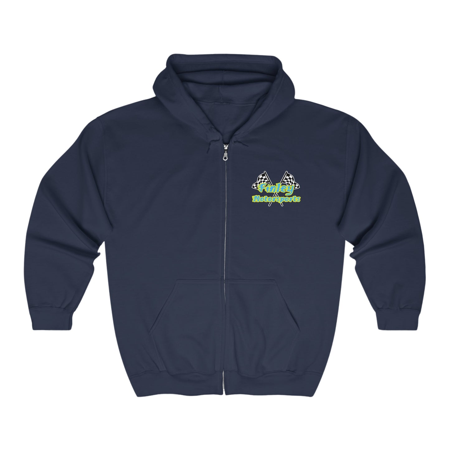 Finley Motorsports Full Zip Hooded Sweatshirt Adult