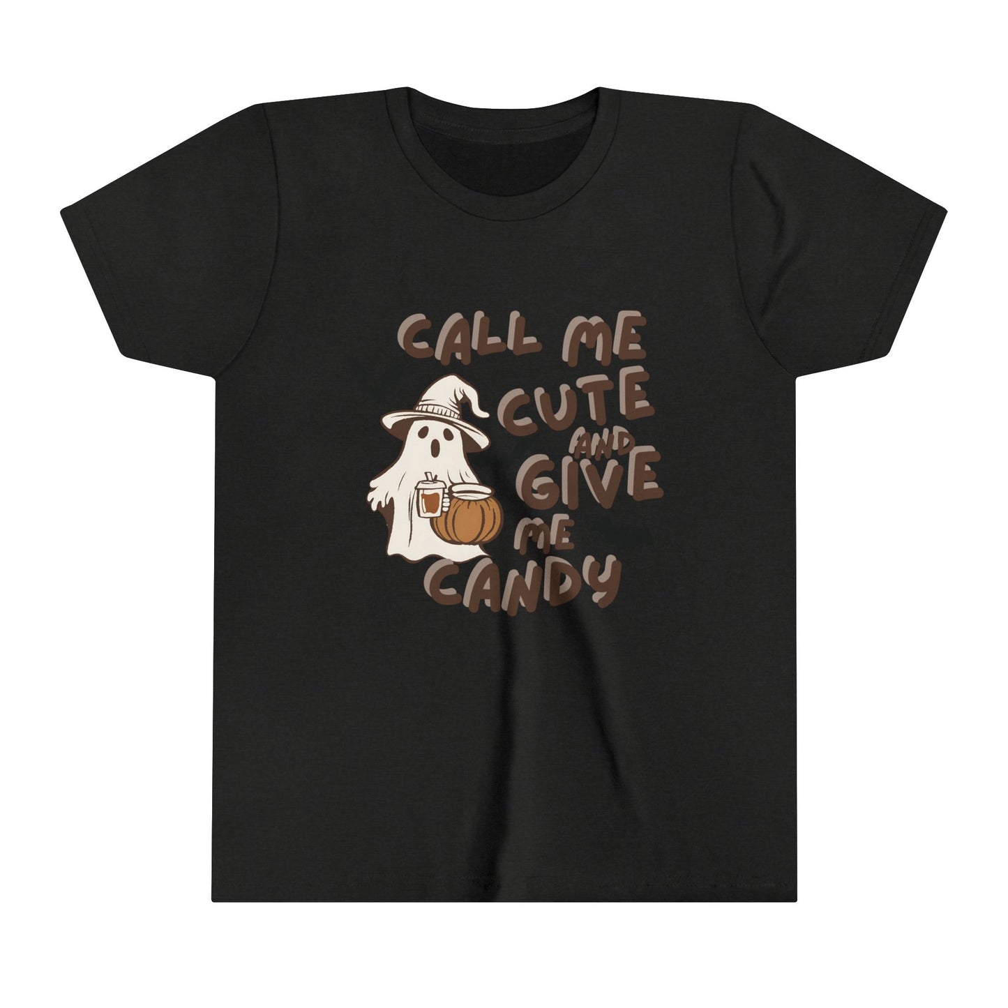 Call Me Cute & Give me Candy Youth Short Sleeve Tee