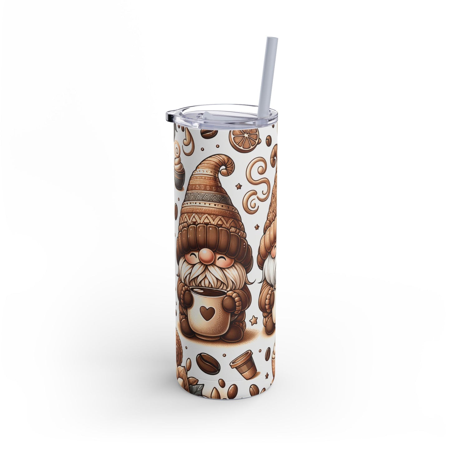 Gmone Coffee Christmas - Maars Maker Skinny Matte Tumbler, 20oz