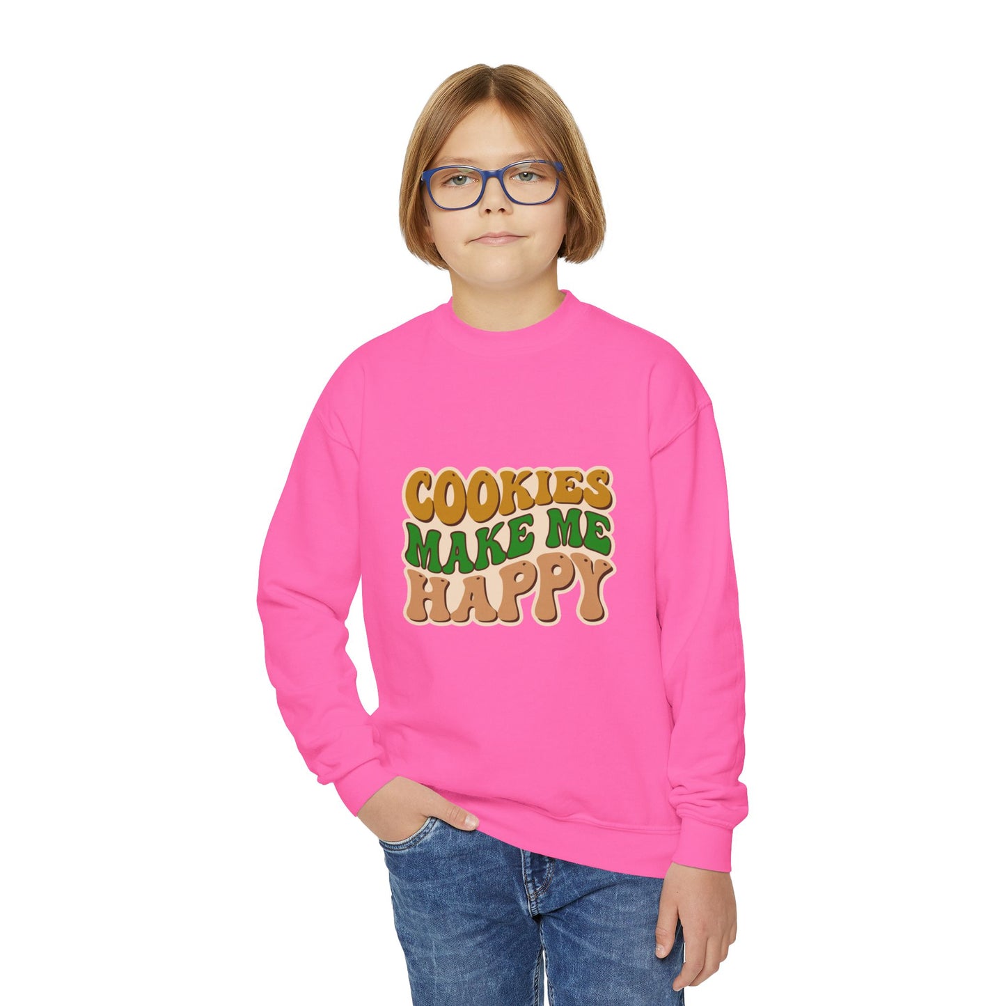 Cookies Make Me Happy #2 - Youth Crewneck Sweatshirt