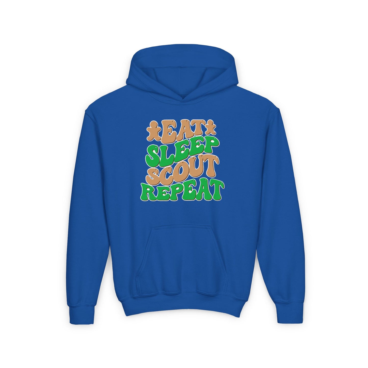 Eat, Sleep, Scout, Repeat - Youth Hooded Sweatshirt