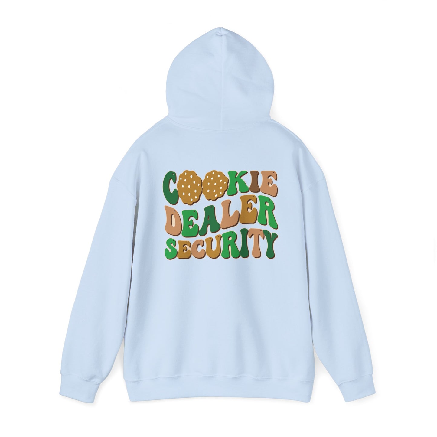 FRONT & BACK DESIGNS ! Girl Scout Mom - Cookie Dealer Security - Hooded Sweatshirt