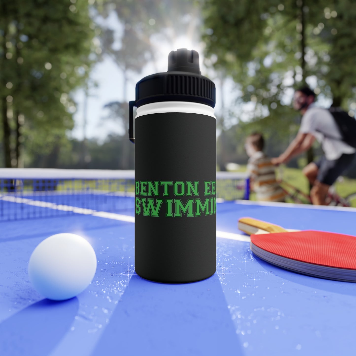Benton Eels Stainless Steel Water Bottle, Sports Lid