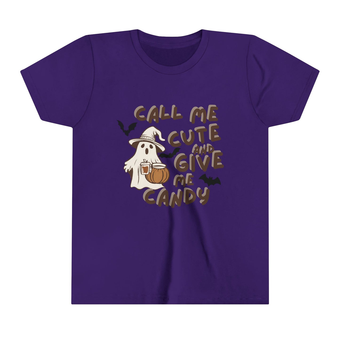 Call Me Cute & Give me Candy Youth Short Sleeve Tee