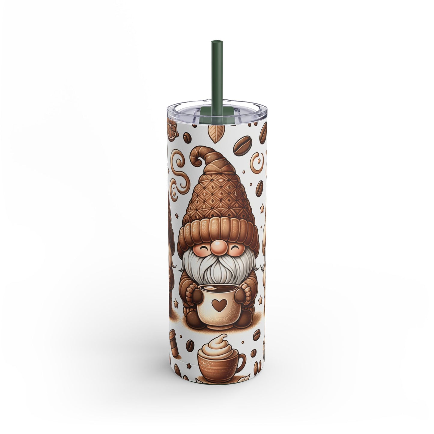 Gmone Coffee Christmas - Maars Maker Skinny Matte Tumbler, 20oz