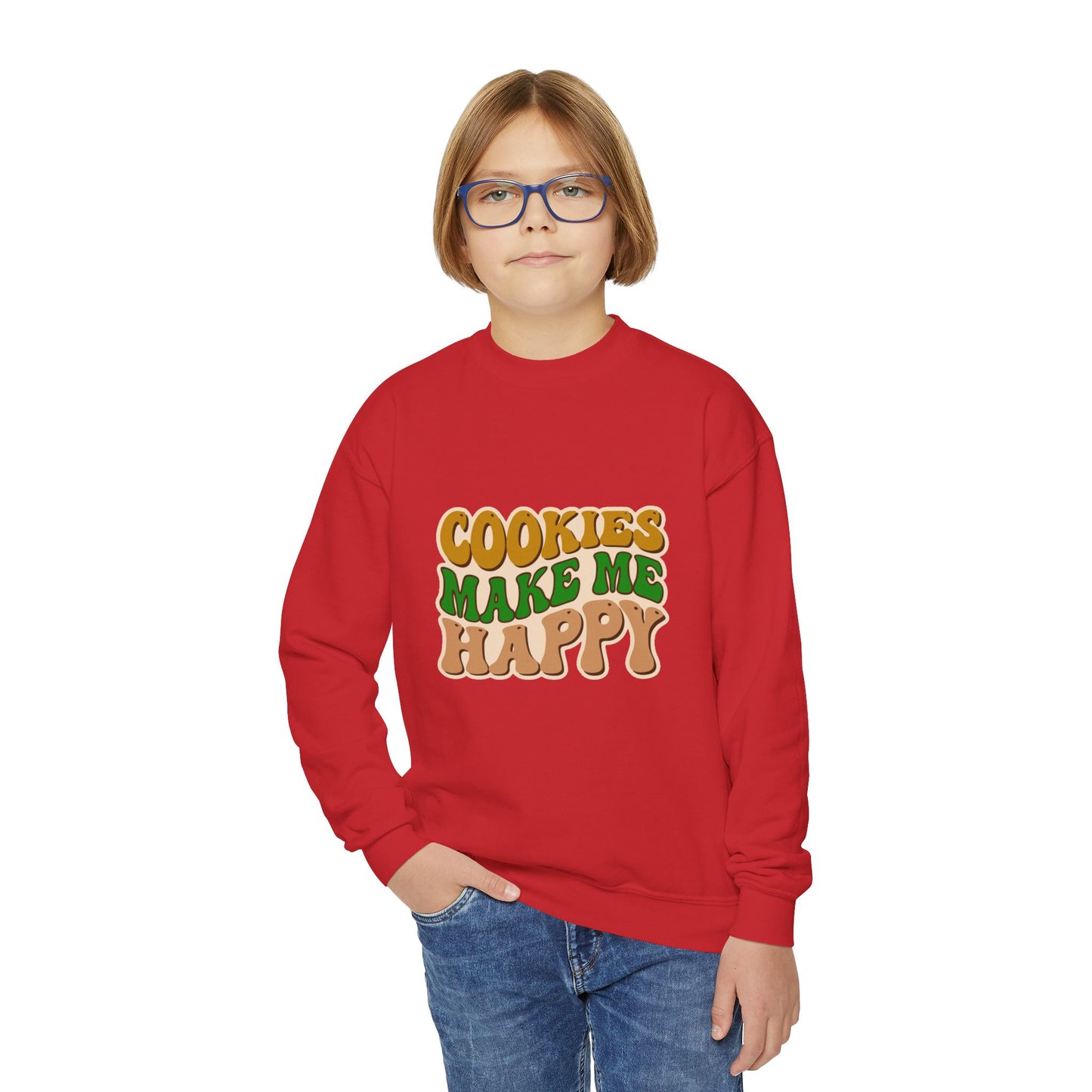Cookies Make Me Happy #2 - Youth Crewneck Sweatshirt