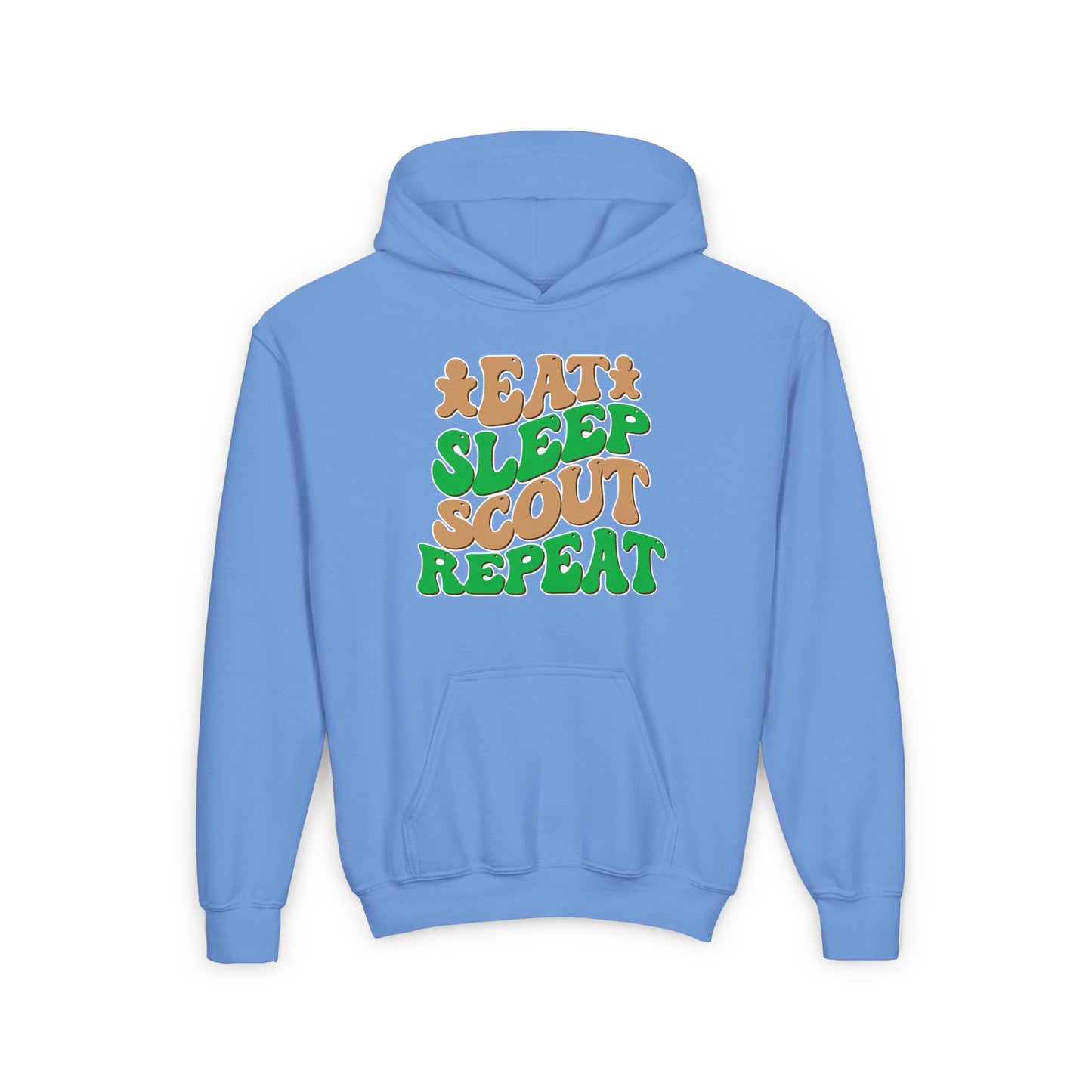 Eat, Sleep, Scout, Repeat - Youth Hooded Sweatshirt
