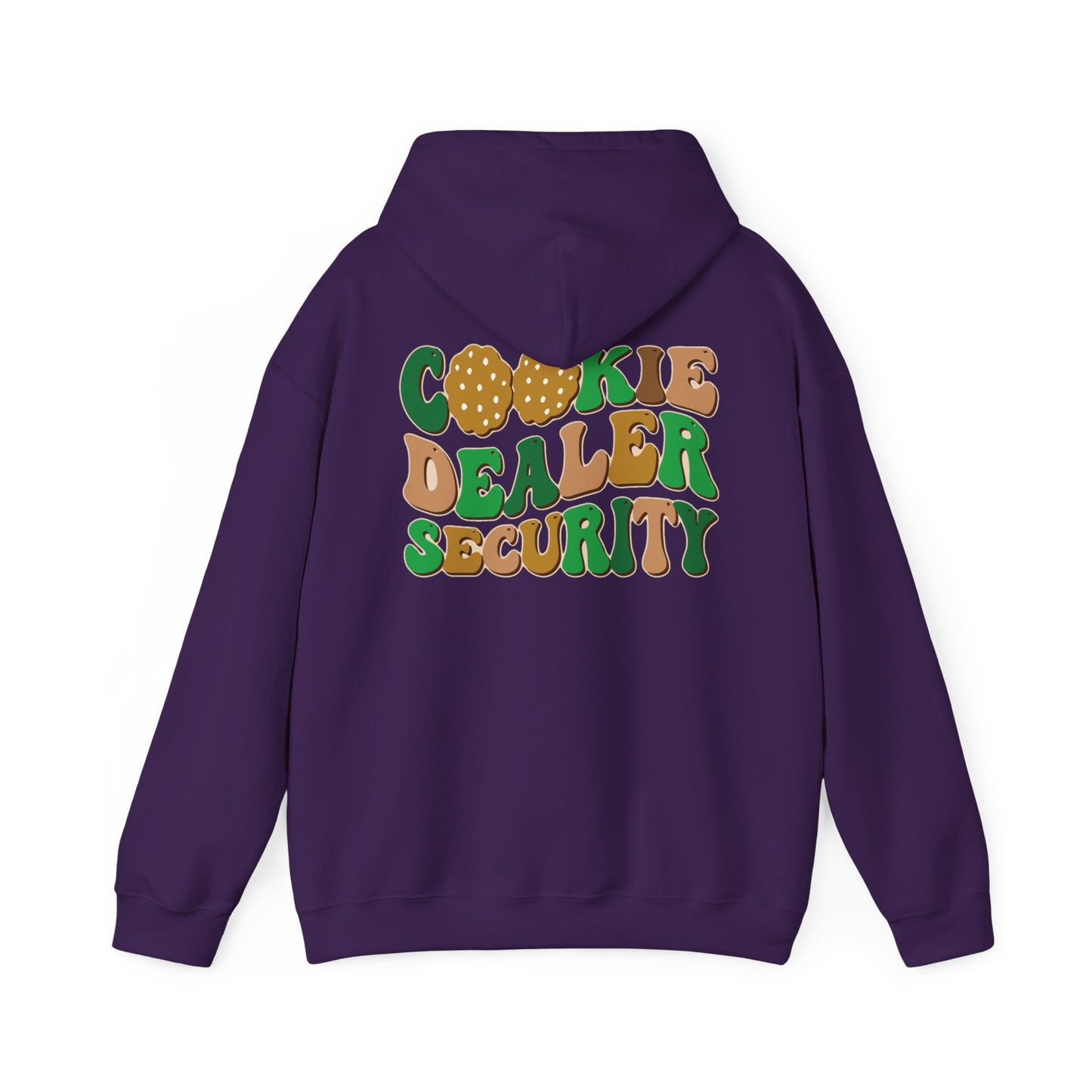 FRONT & BACK DESIGNS ! Girl Scout Mom - Cookie Dealer Security - Hooded Sweatshirt