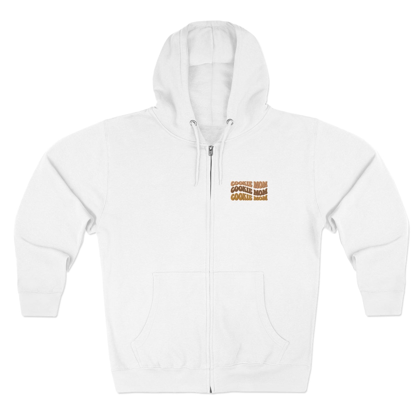 FRONT & BACK DESIGN ! Cookie Squad - Cookie Mom - Adult Unisex Zip Hoodie