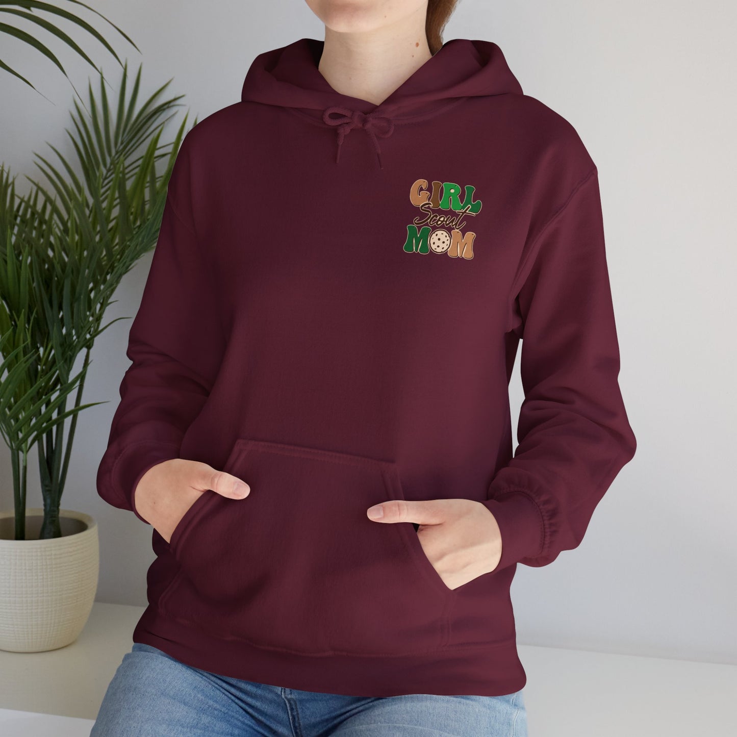 FRONT & BACK DESIGNS ! Girl Scout Mom - Cookie Dealer Security - Hooded Sweatshirt