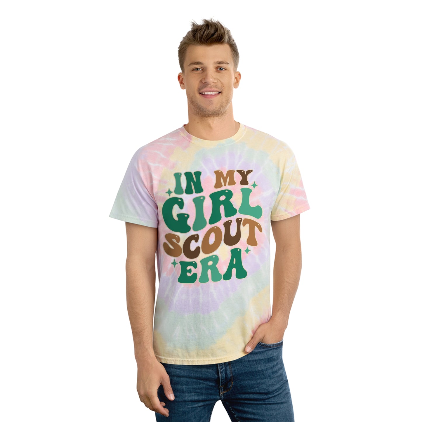 Girl Scout Era - Adult Tie-Dye Tee, Spiral