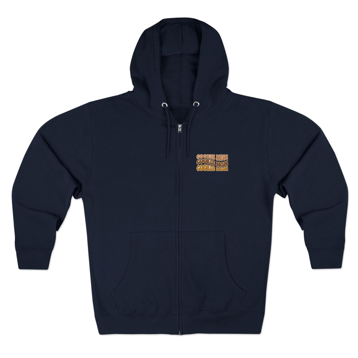 FRONT & BACK DESIGN ! Cookie Squad - Cookie Mom - Adult Unisex Zip Hoodie