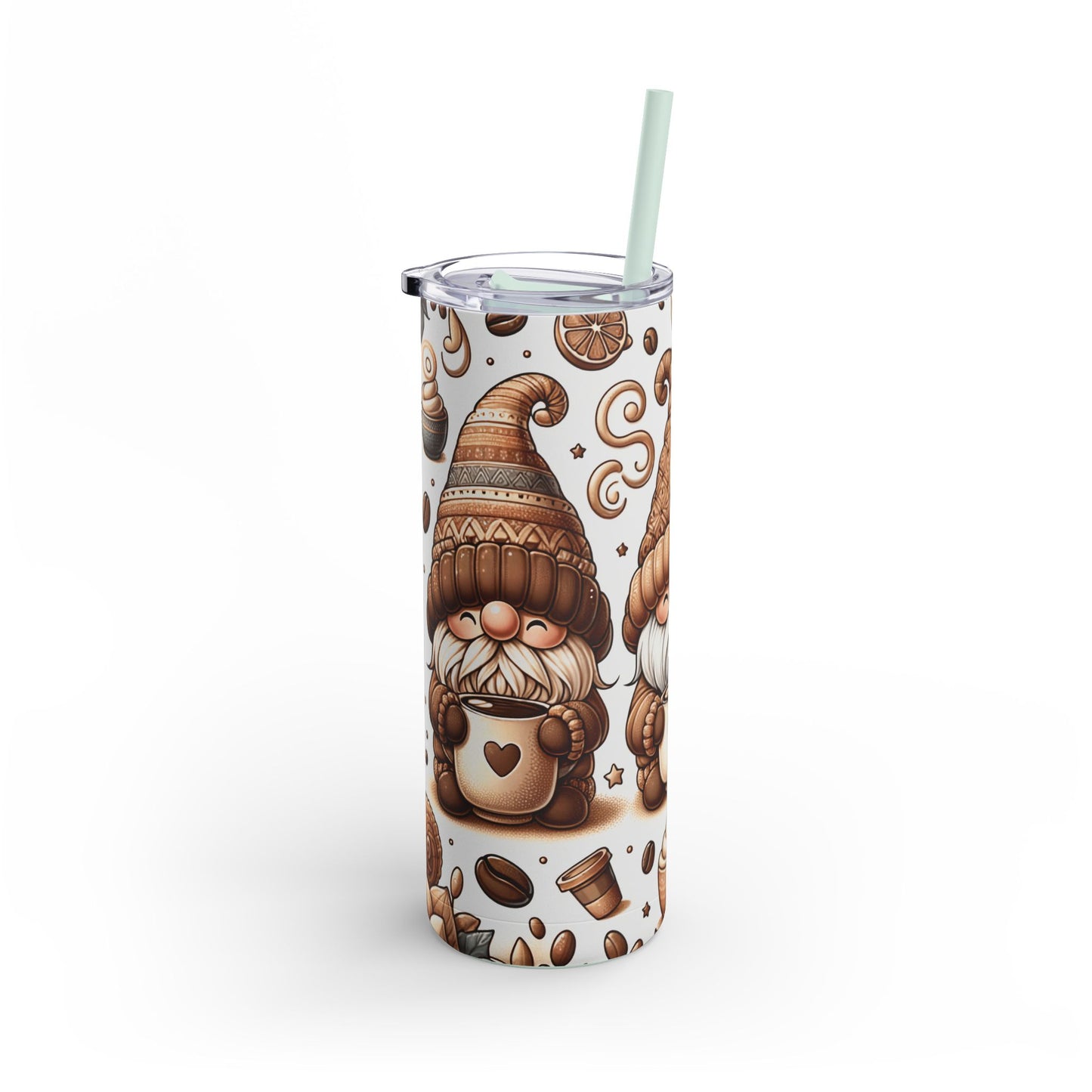 Gmone Coffee Christmas - Maars Maker Skinny Matte Tumbler, 20oz