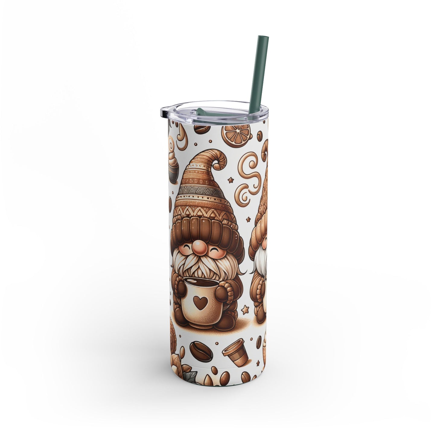 Gmone Coffee Christmas - Maars Maker Skinny Matte Tumbler, 20oz