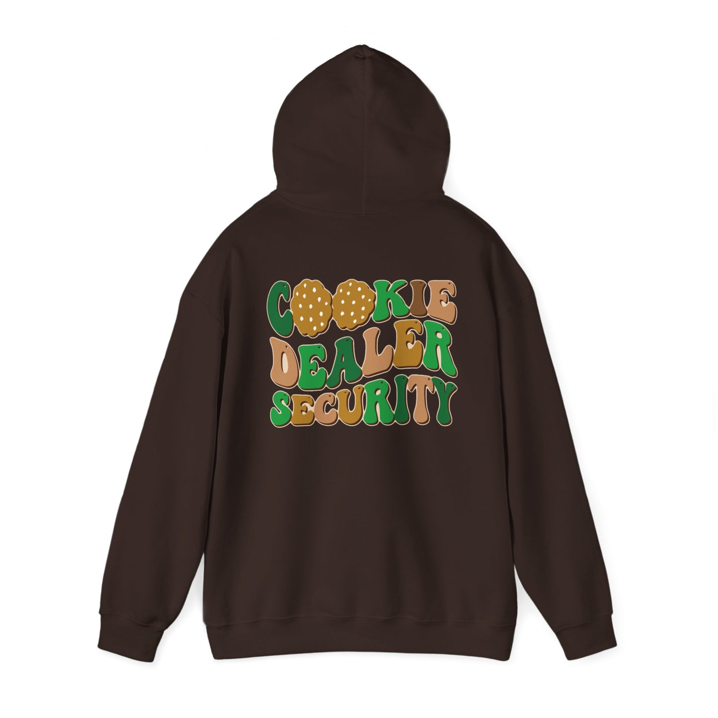 FRONT & BACK DESIGNS ! Girl Scout Mom - Cookie Dealer Security - Hooded Sweatshirt