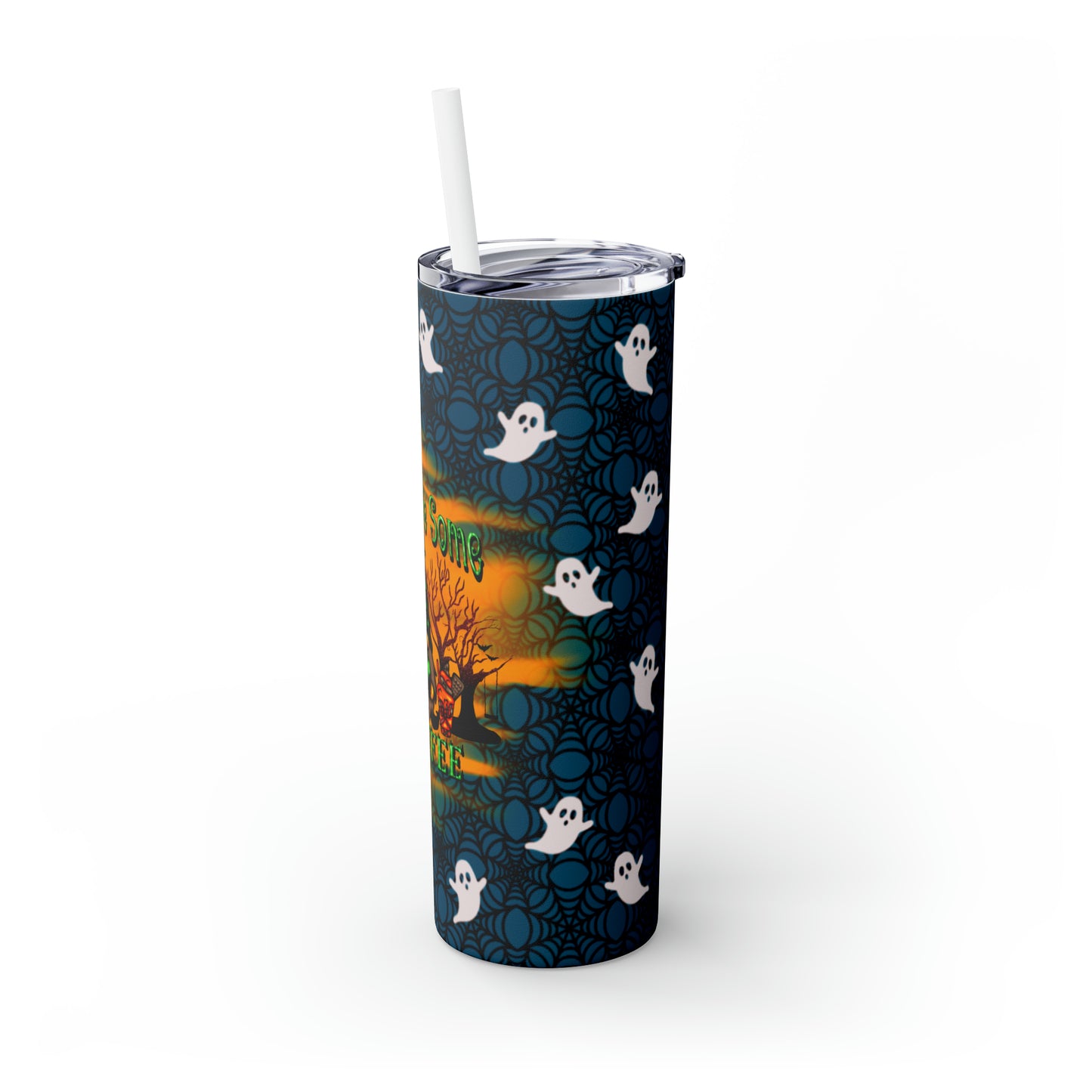 Brew Me Some Coffee - Skinny Tumbler with Straw, 20oz