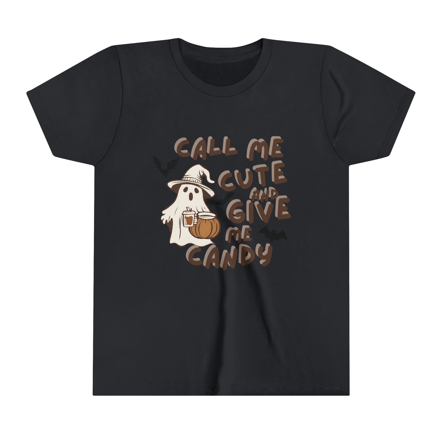 Call Me Cute & Give me Candy Youth Short Sleeve Tee