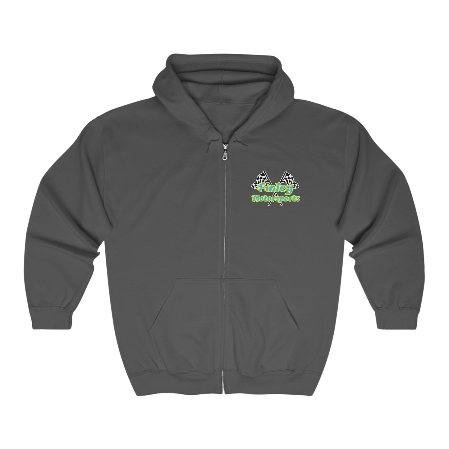 Finley Motorsports Full Zip Hooded Sweatshirt Adult