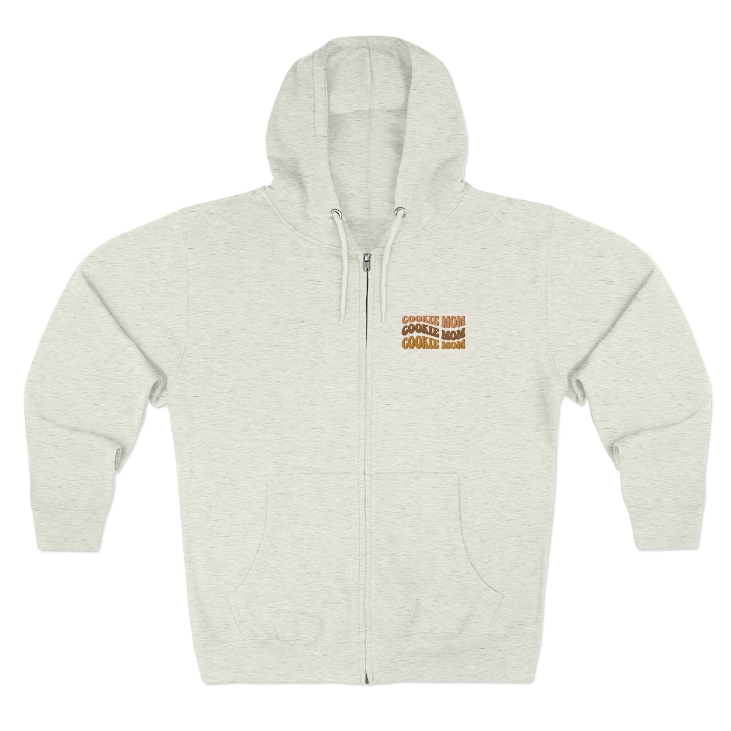 FRONT & BACK DESIGN ! Cookie Squad - Cookie Mom - Adult Unisex Zip Hoodie