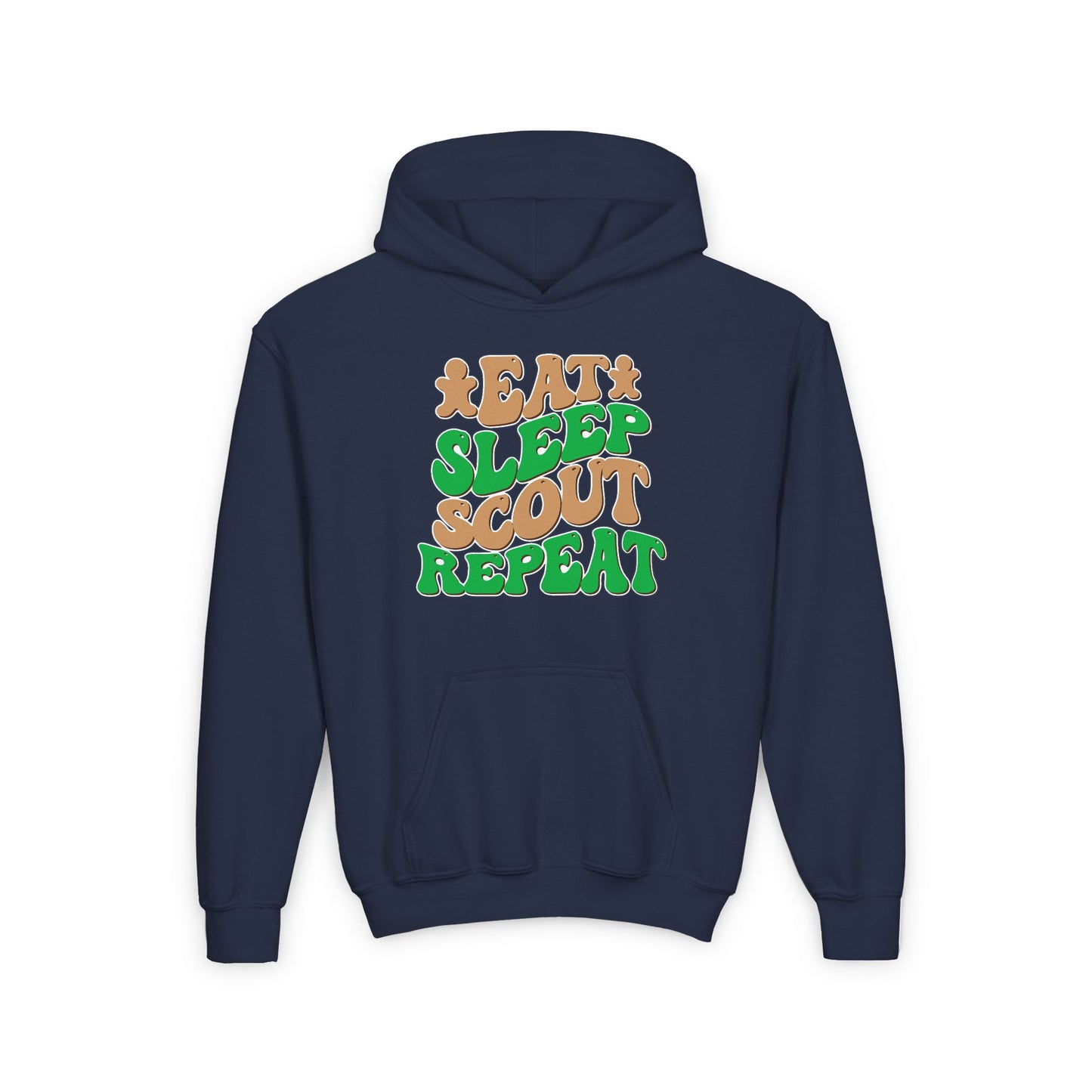 Eat, Sleep, Scout, Repeat - Youth Hooded Sweatshirt