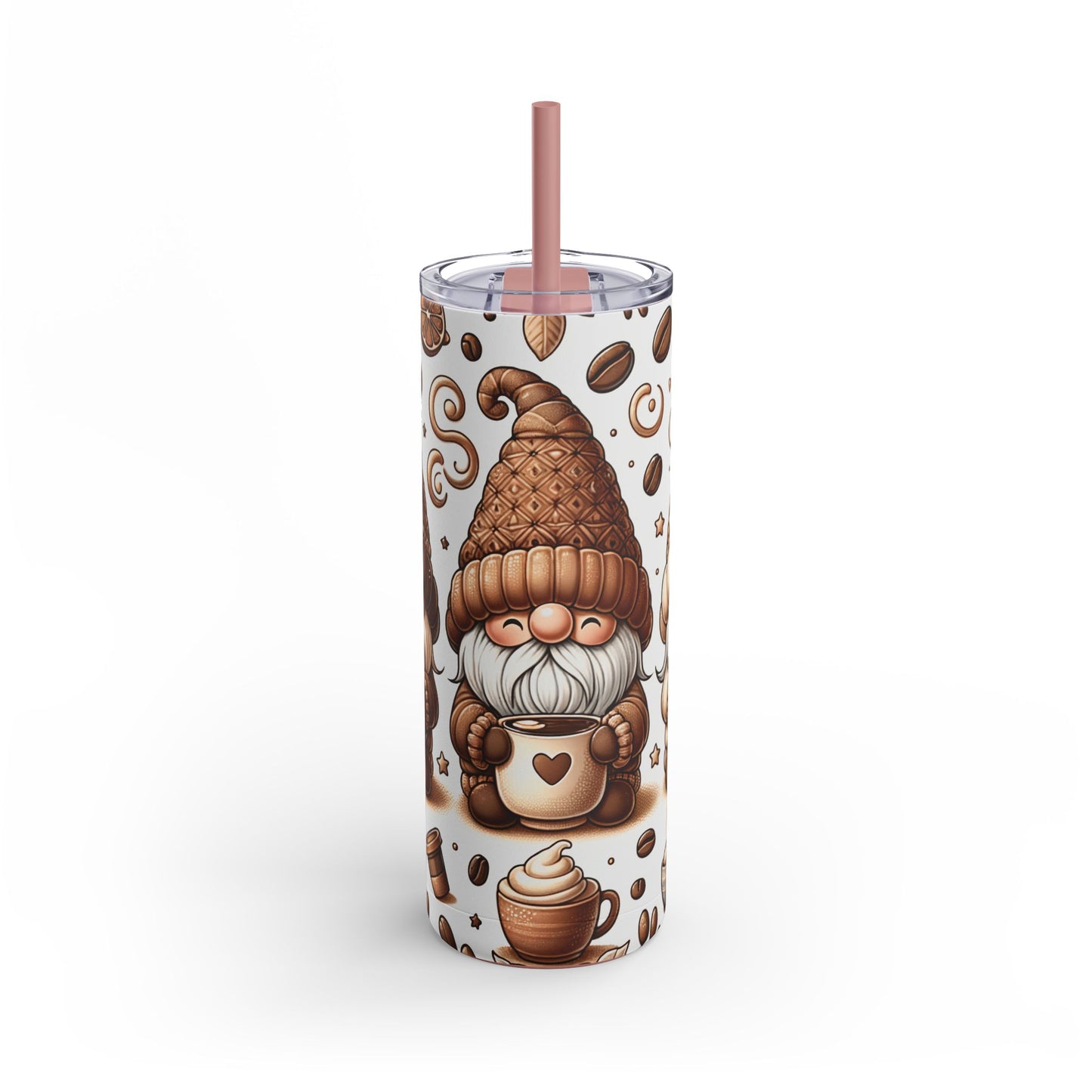 Gmone Coffee Christmas - Maars Maker Skinny Matte Tumbler, 20oz