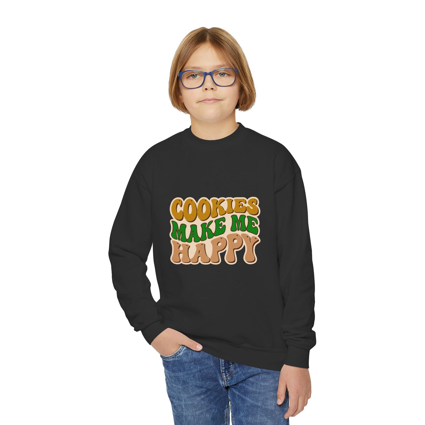 Cookies Make Me Happy #2 - Youth Crewneck Sweatshirt