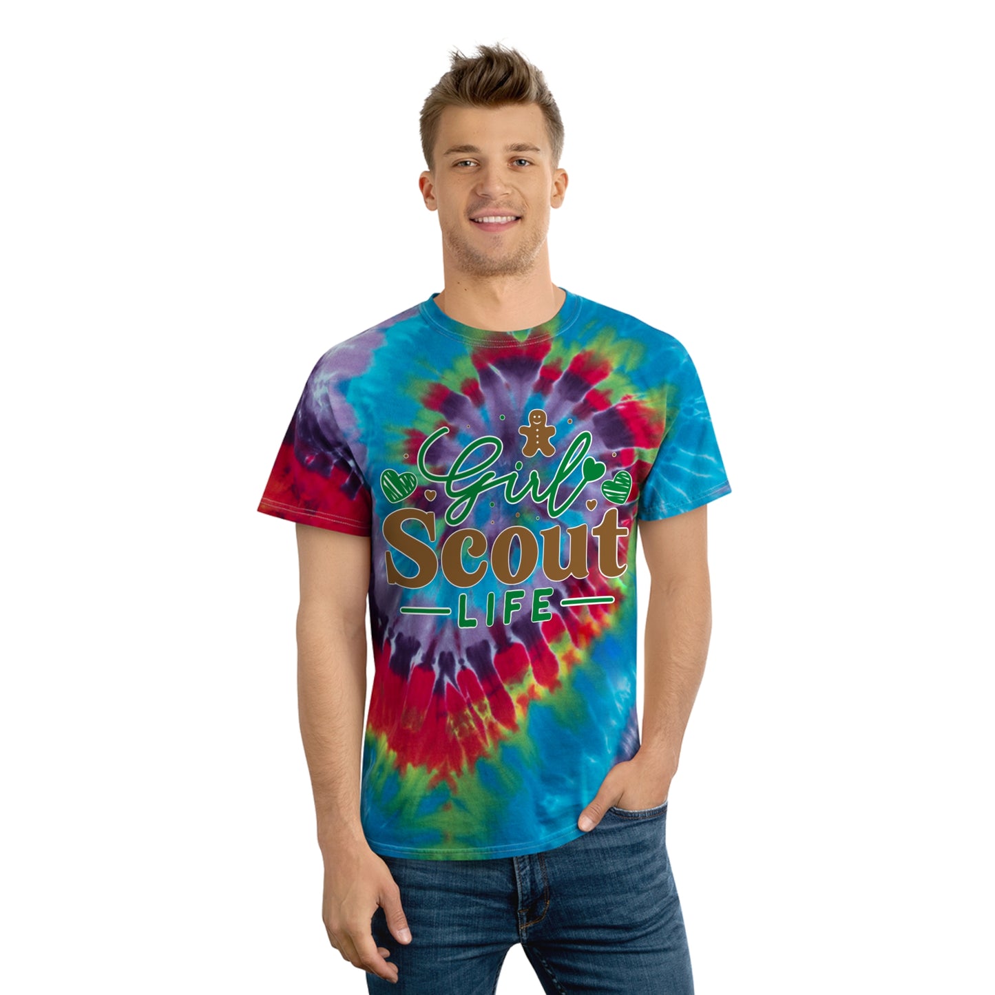 Girl Scout Life - Adult Tie-Dye Tee, Spiral