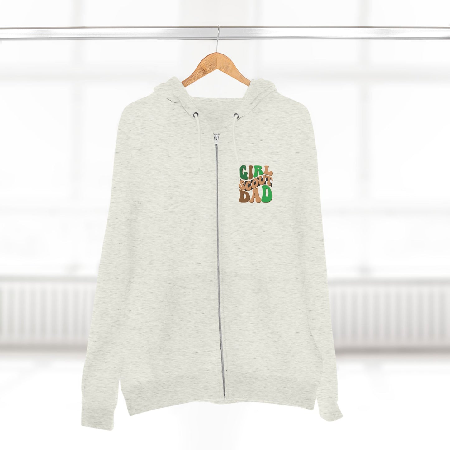 FRONT & BACK DESIGN ! Cookie Squad - Girl Scout Dad - Adult Unisex Zip Hoodie