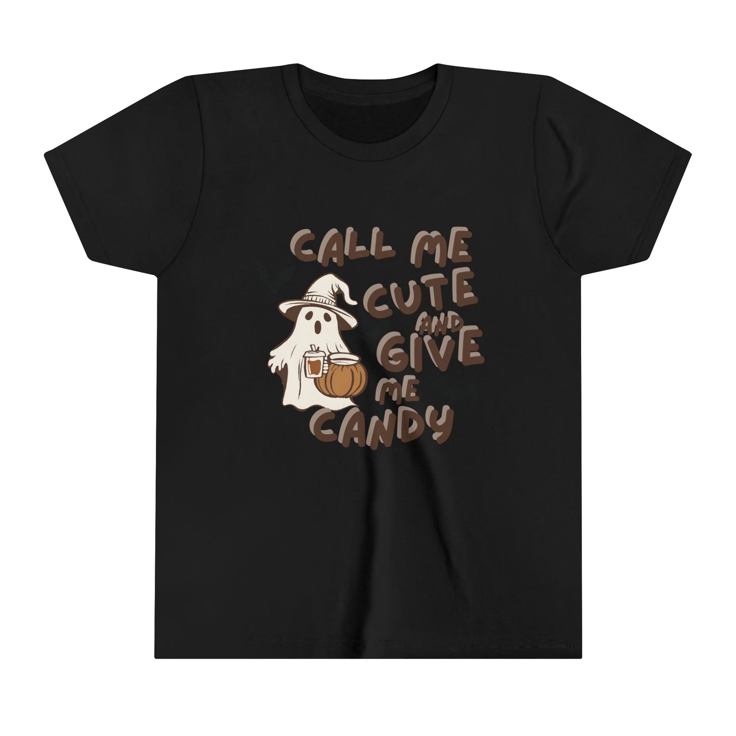 Call Me Cute & Give me Candy Youth Short Sleeve Tee