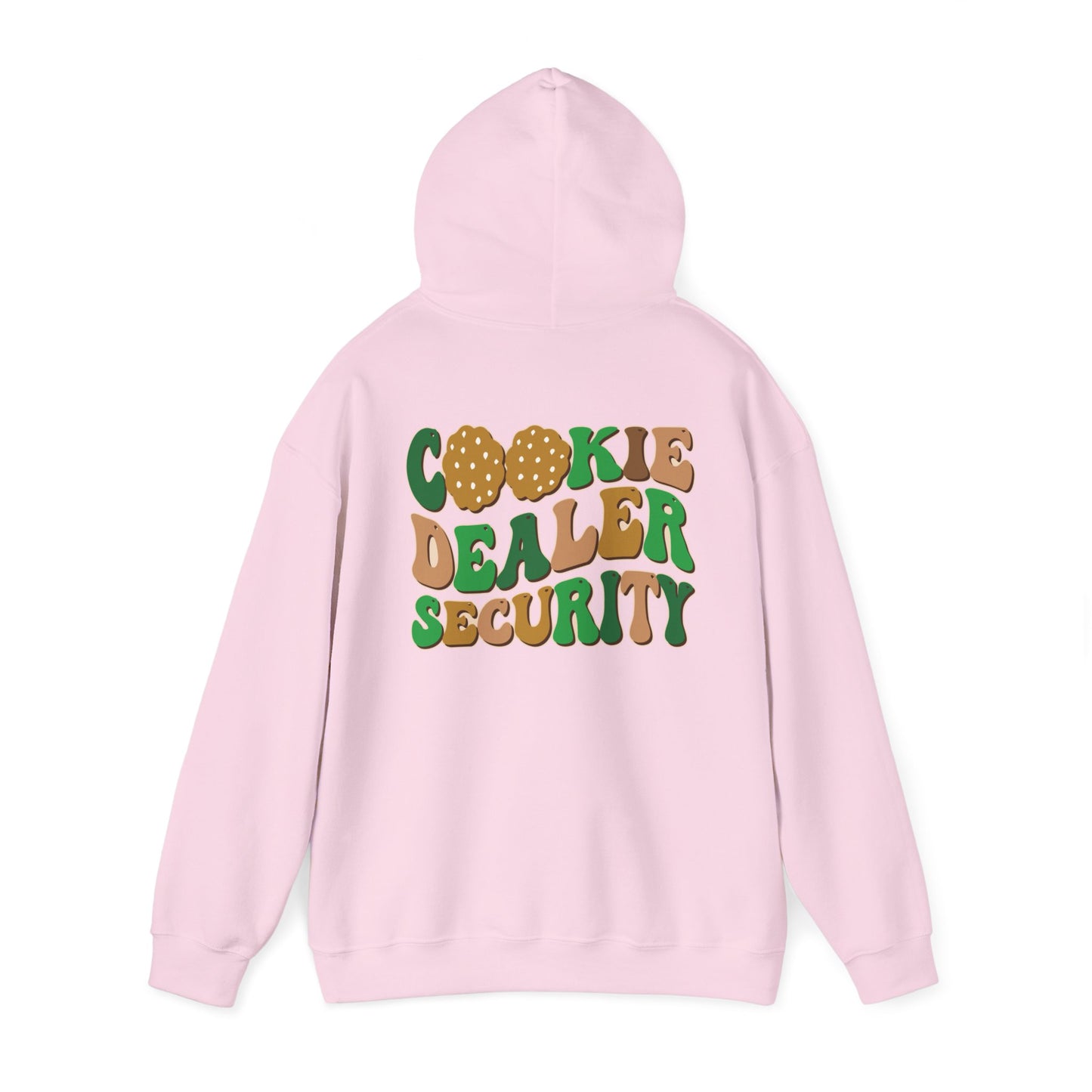 FRONT & BACK DESIGNS ! Girl Scout Mom - Cookie Dealer Security - Hooded Sweatshirt