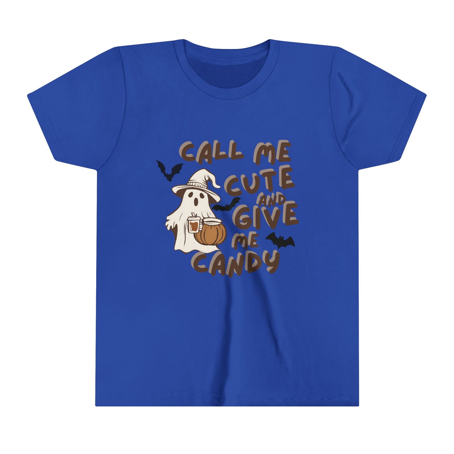 Call Me Cute & Give me Candy Youth Short Sleeve Tee