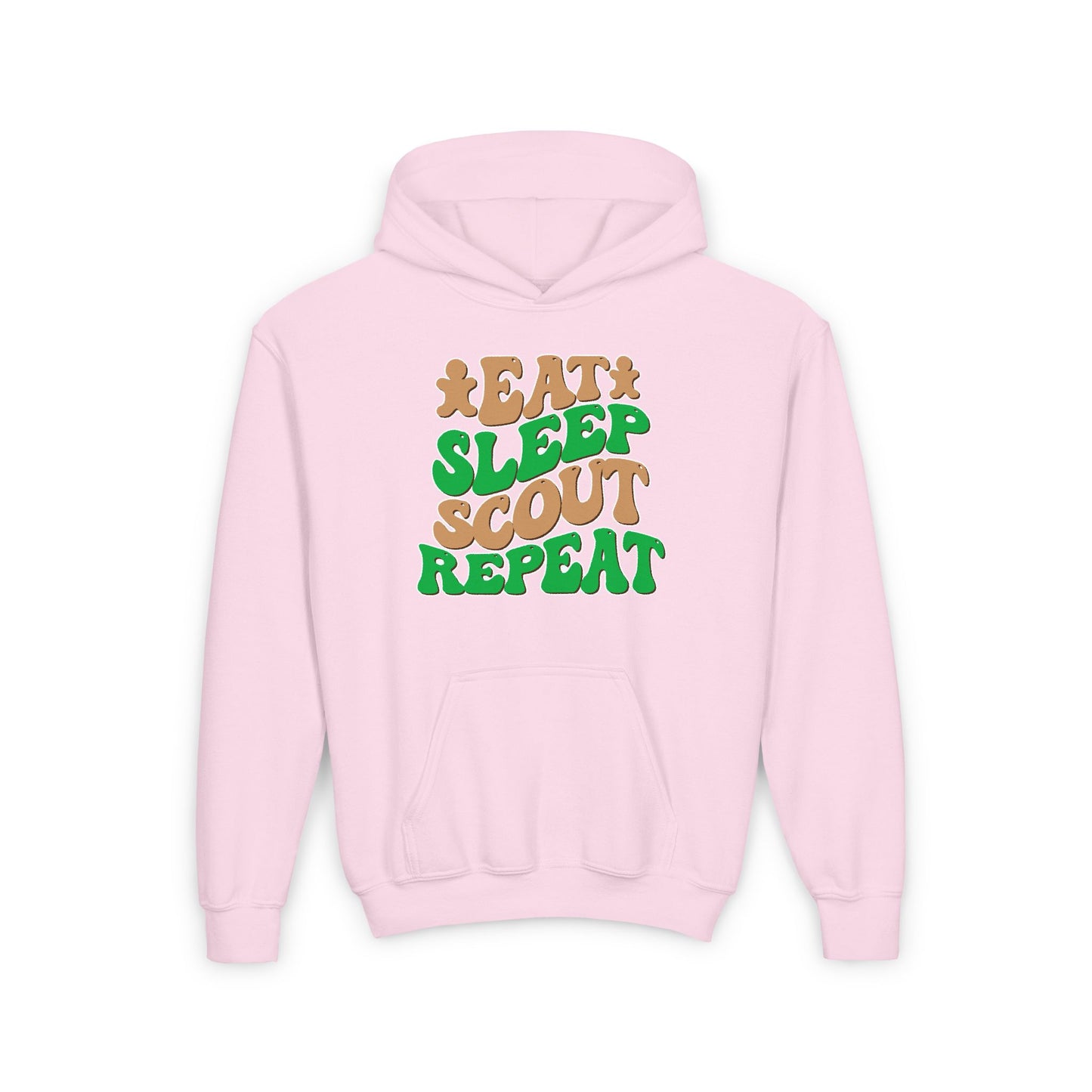 Eat, Sleep, Scout, Repeat - Youth Hooded Sweatshirt