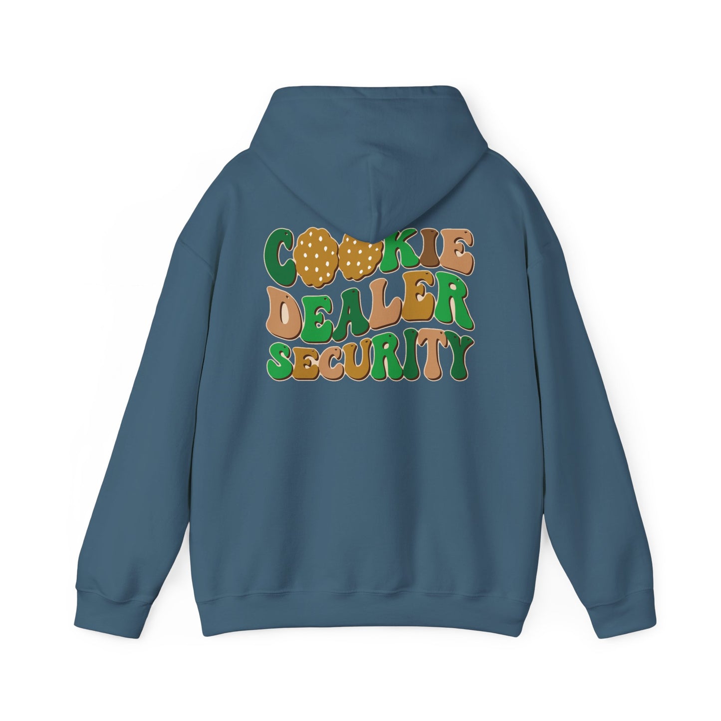 FRONT & BACK DESIGNS ! Girl Scout Mom - Cookie Dealer Security - Hooded Sweatshirt