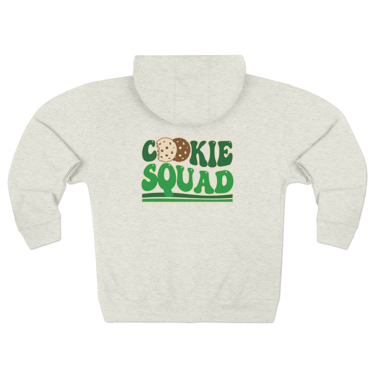 FRONT & BACK DESIGN ! Cookie Squad - Girl Scout Dad - Adult Unisex Zip Hoodie