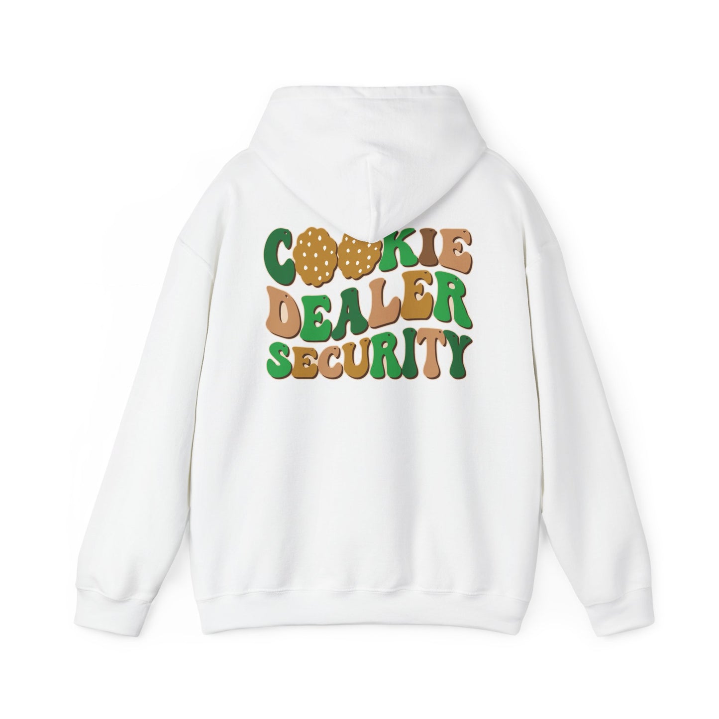 FRONT & BACK DESIGNS ! Girl Scout Mom - Cookie Dealer Security - Hooded Sweatshirt