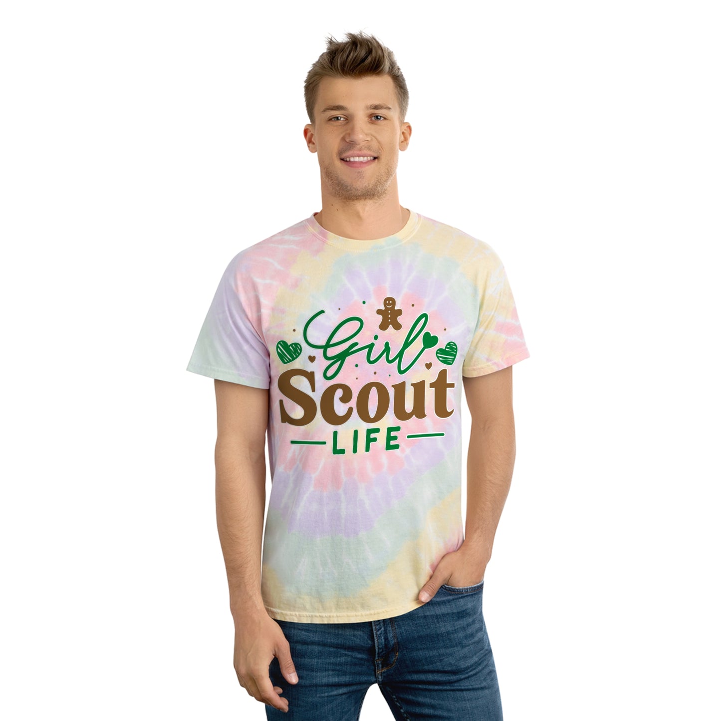Girl Scout Life - Adult Tie-Dye Tee, Spiral