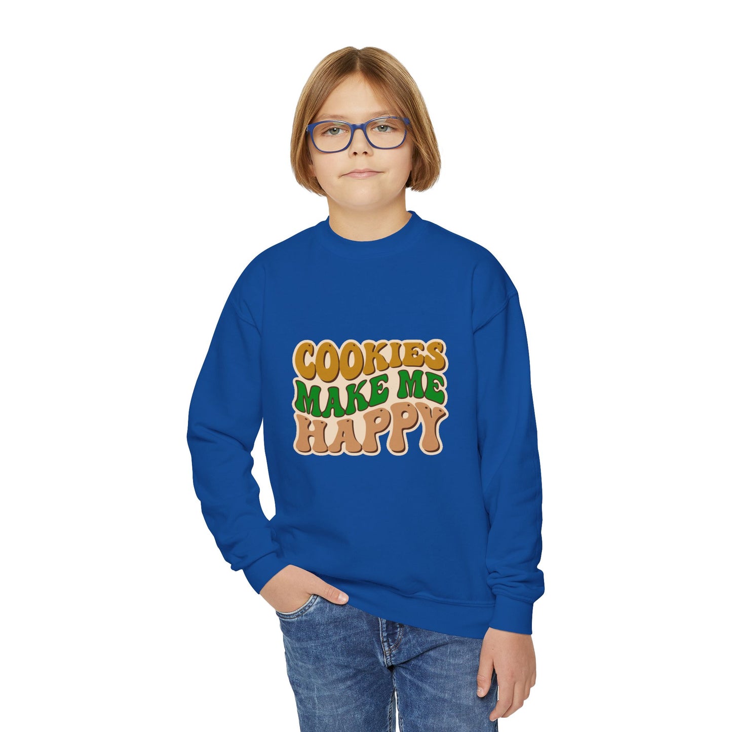Cookies Make Me Happy #2 - Youth Crewneck Sweatshirt