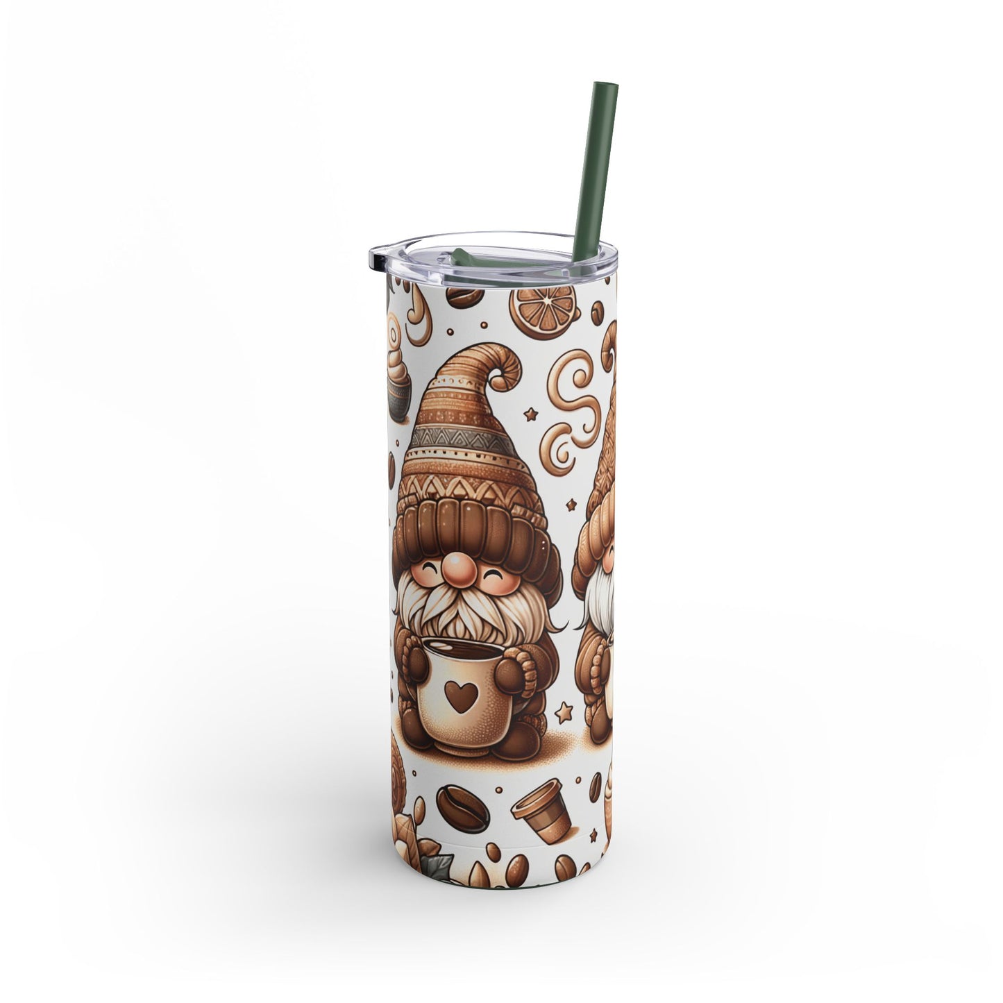 Gmone Coffee Christmas - Maars Maker Skinny Matte Tumbler, 20oz