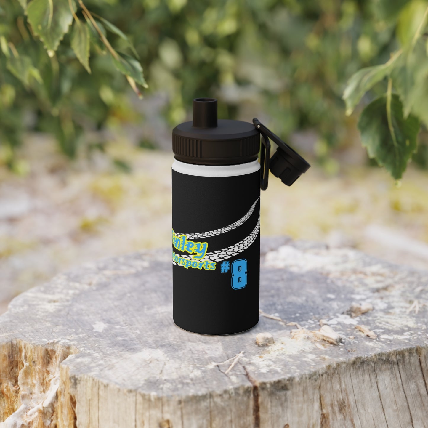 Finley Motorsports Stainless Steel Water Bottle, Sports Lid