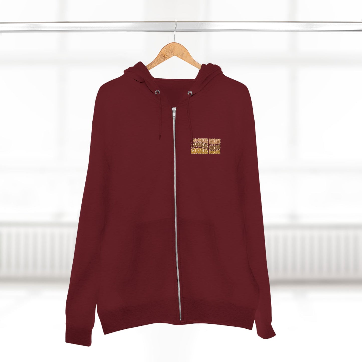 FRONT & BACK DESIGN ! Cookie Squad - Cookie Mom - Adult Unisex Zip Hoodie